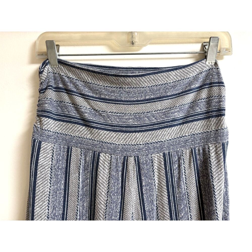 QVC Wide Leg Palazzo Pant Blue Stripe High Waist Flowy Lounge Flare Lisa Rinna S - Picture 5 of 9